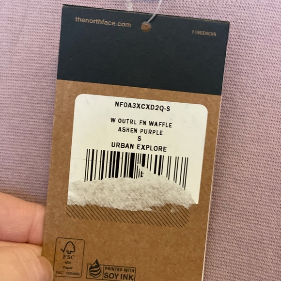 The North Face outer lands funnel neck waffle sweater size small - Picture 3 of 6